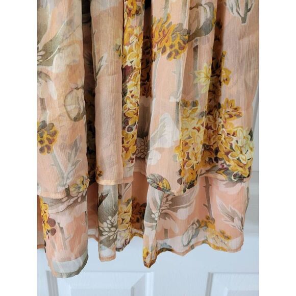 Anthropologie Amaranth Puff-Sleeved Mini Dress Not So Serious NWT Size XL - Picture 10 of 14